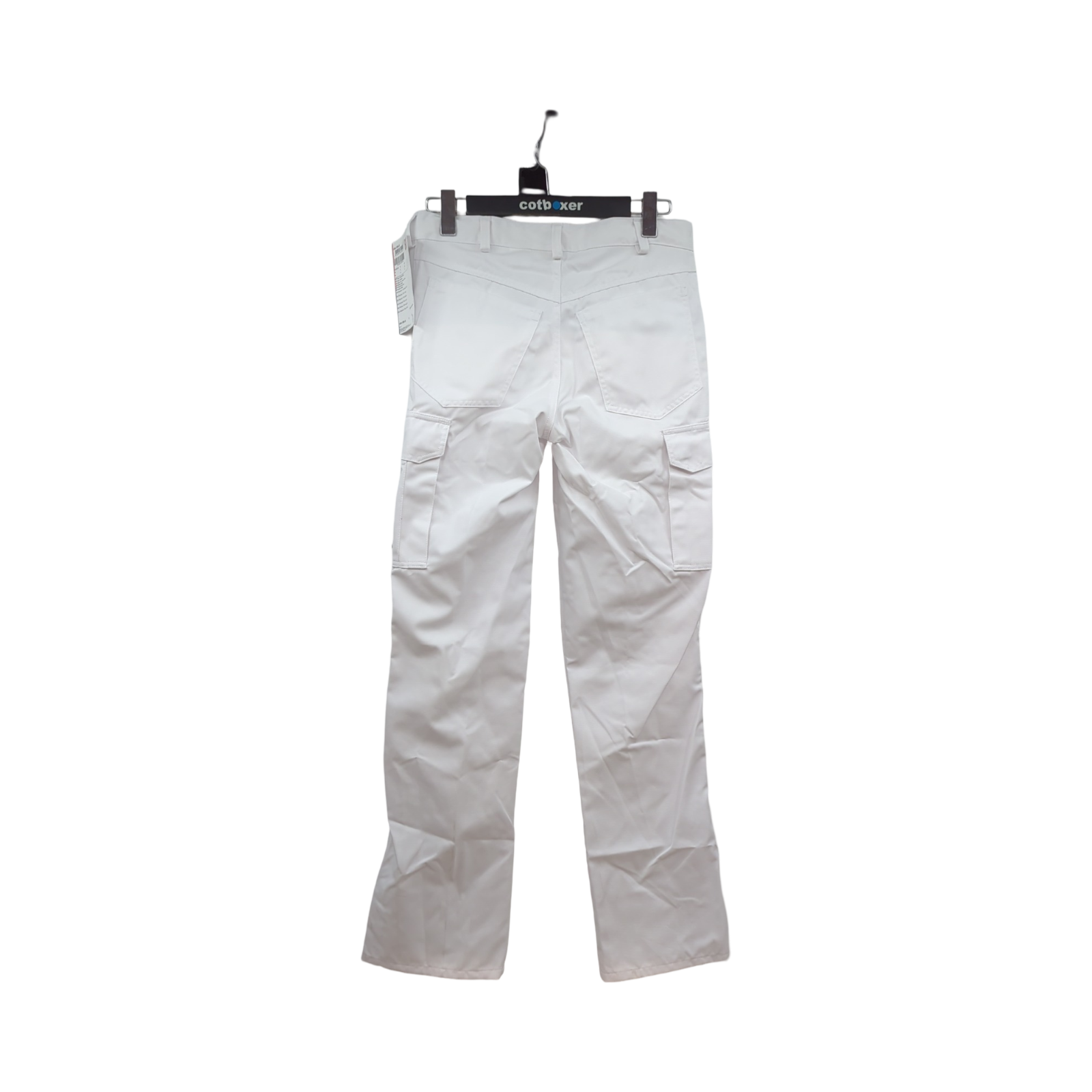 BP 1641-558-21 Unisex Arbeitshose Multitaschen Elastisch Weiß Gewebe-Mix 245g/m² Größe SL