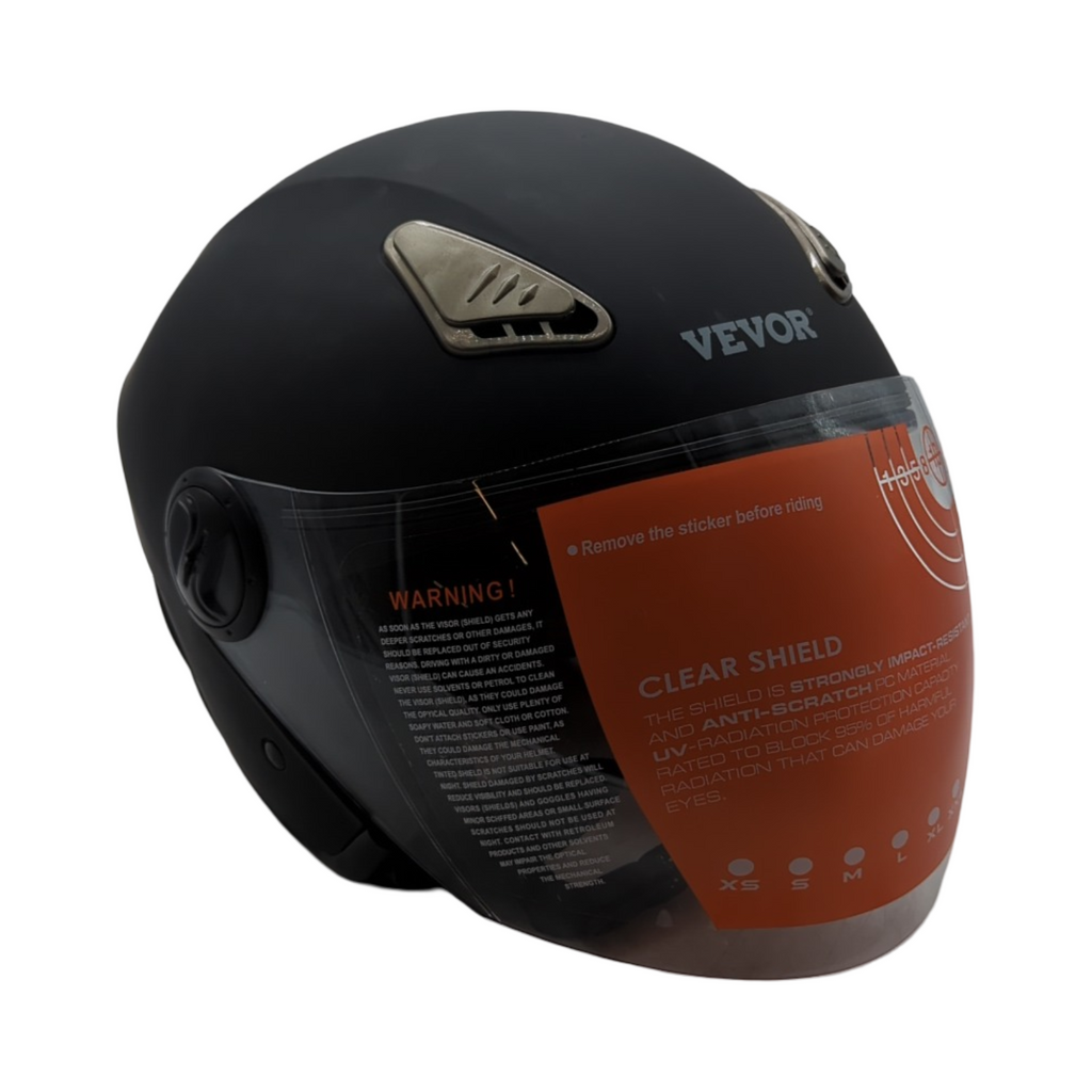 VEVOR Motorradhelm Motocross-Helm 3/4 Gesicht ABS Bluetooth-Kommunikation Wechselglas DOT Größe L