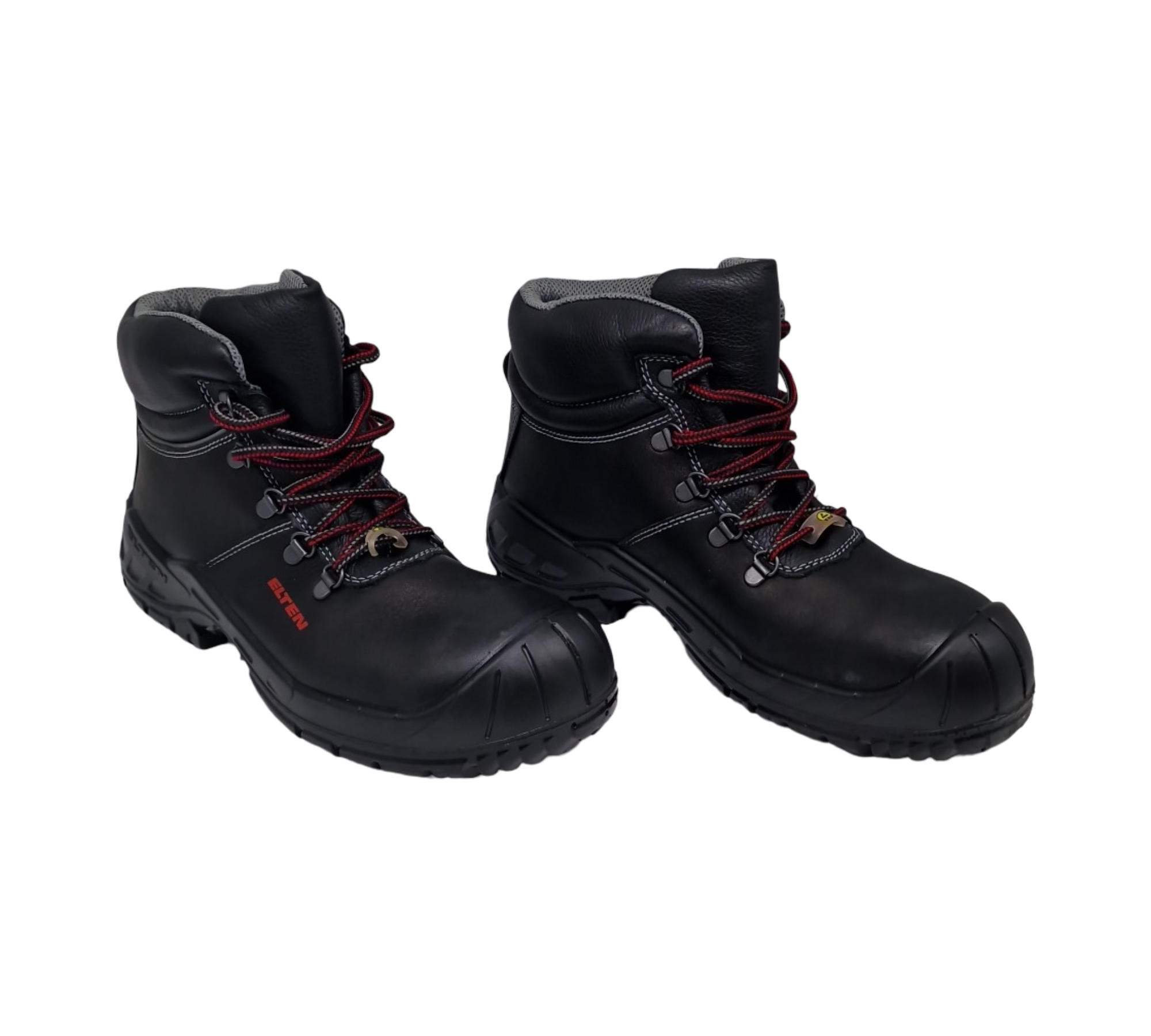 ELTEN RENZO Sicherheitsschuhe Mid S3 ESD leicht Stahlkappe Leder atmungsaktives Textil Damen Herren