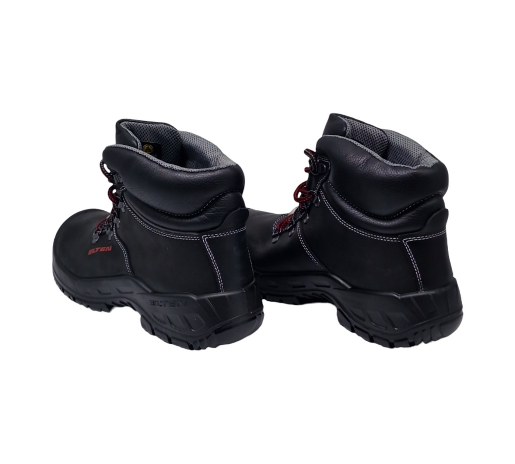 ELTEN RENZO Sicherheitsschuhe Mid S3 ESD leicht Stahlkappe Leder atmungsaktives Textil Damen Herren
