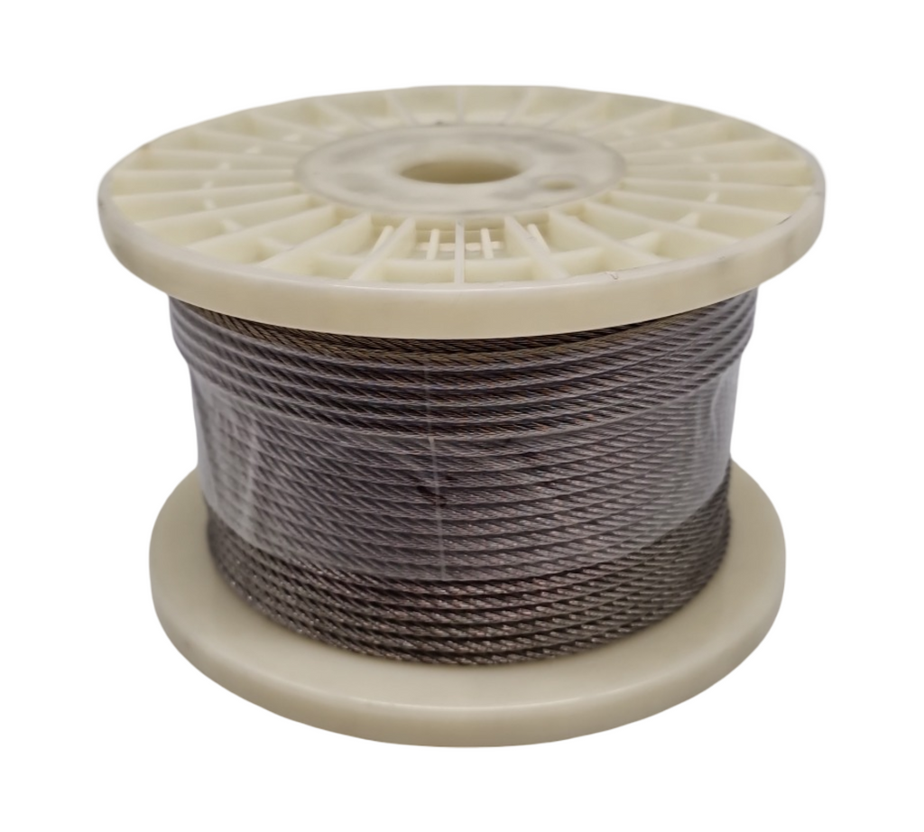 TooTaci 3.2mm Edelstahl Drahtseil T316 Marine Grade 7x7 Geflochten Heavy Duty 60m