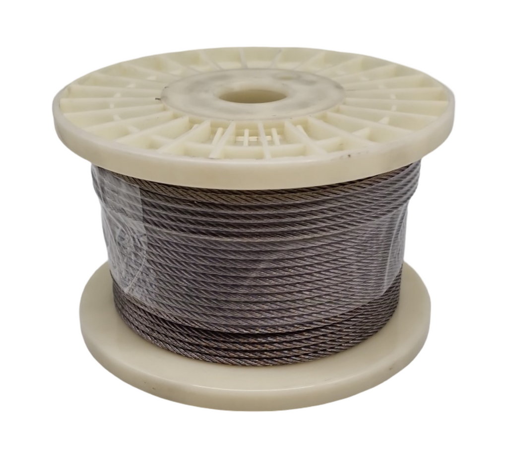 TooTaci 3.2mm Edelstahl Drahtseil T316 Marine Grade 7x7 Geflochten Heavy Duty 60m