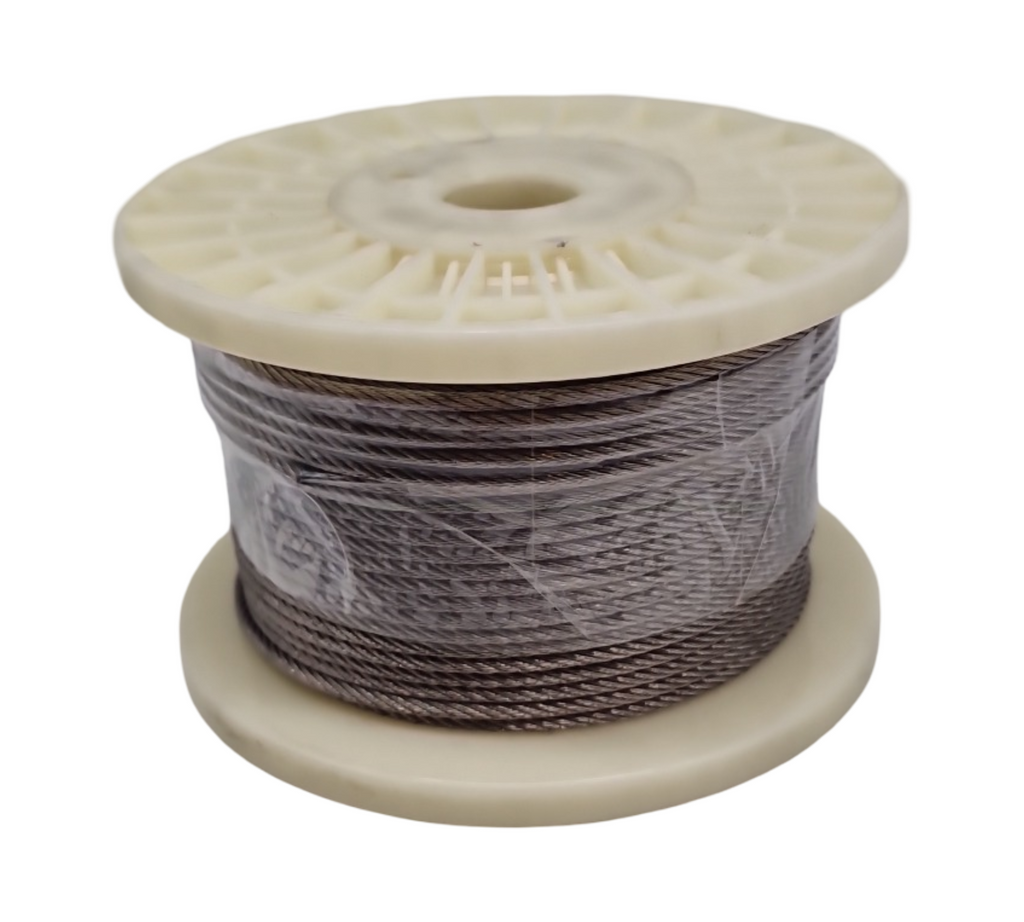 TooTaci 3.2mm Edelstahl Drahtseil T316 Marine Grade 7x7 Geflochten Heavy Duty 60m