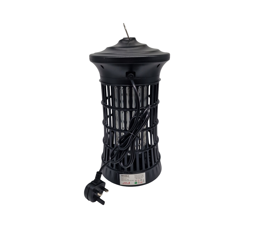 Senelux Mosquito Killer Lamp Insektenvernichter 4500V 20W UV-Licht Fly Zapper mit UK Stromkabel