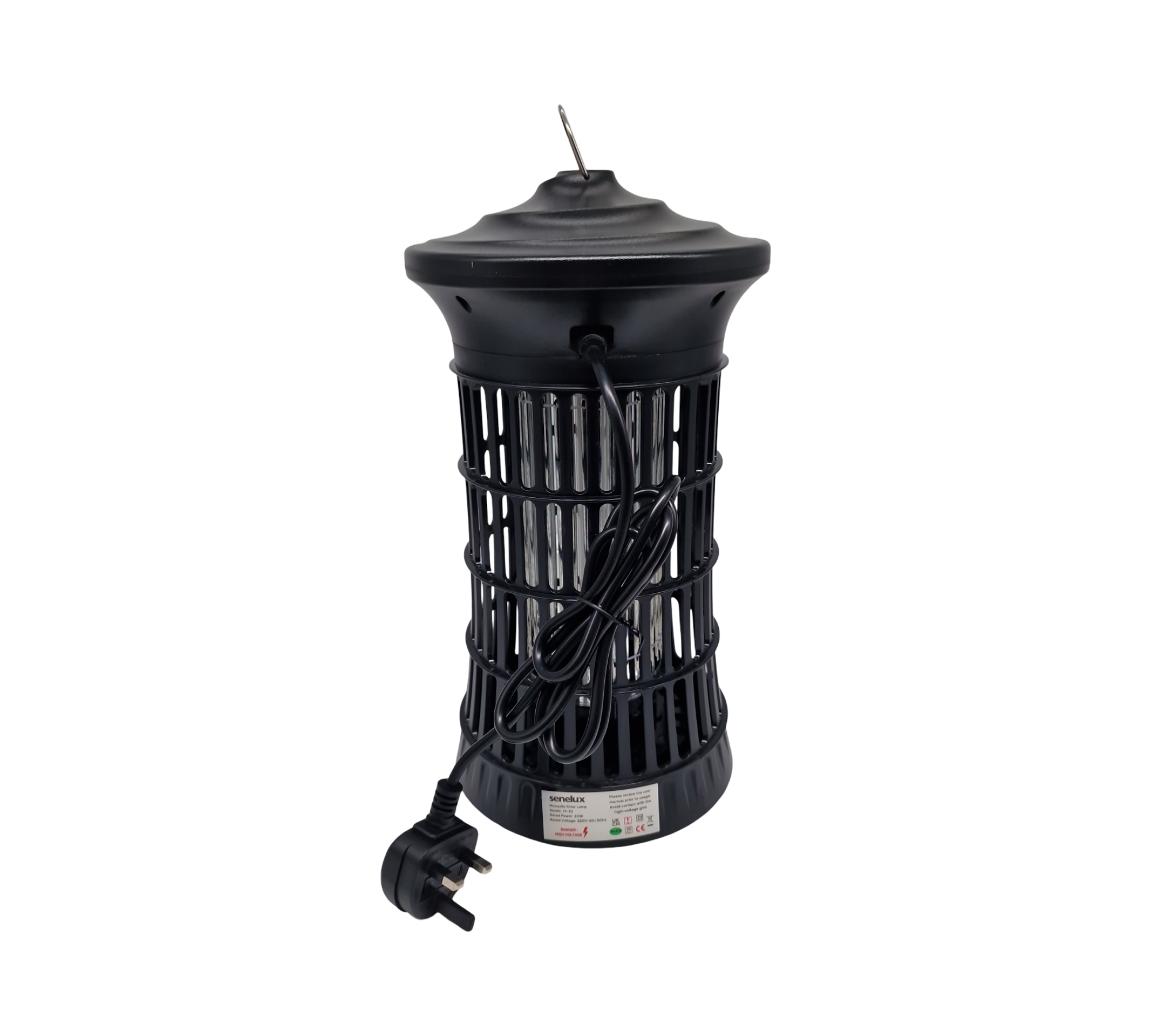 Senelux Mosquito Killer Lamp Insektenvernichter 4500V 20W UV-Licht Fly Zapper mit UK Stromkabel
