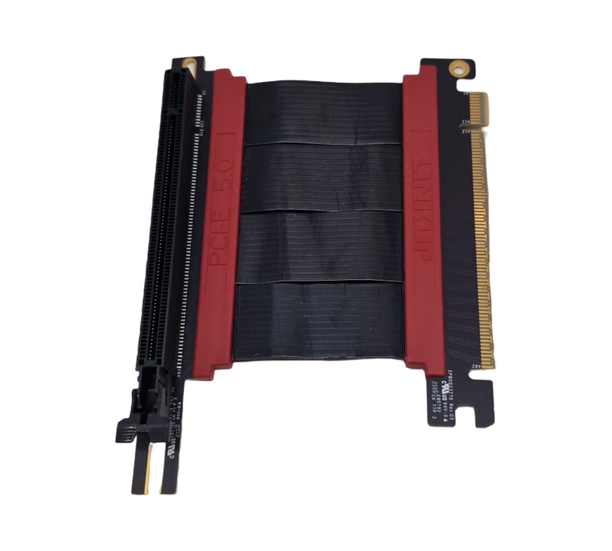 LINKUP AVA5 PCIE 5.0 Riser-Kabel x16 128GB/s GPU RTX5090 RX9070 kompatibel PCIe 4.0 N200R Ncase M2 WRX80 WRX90E