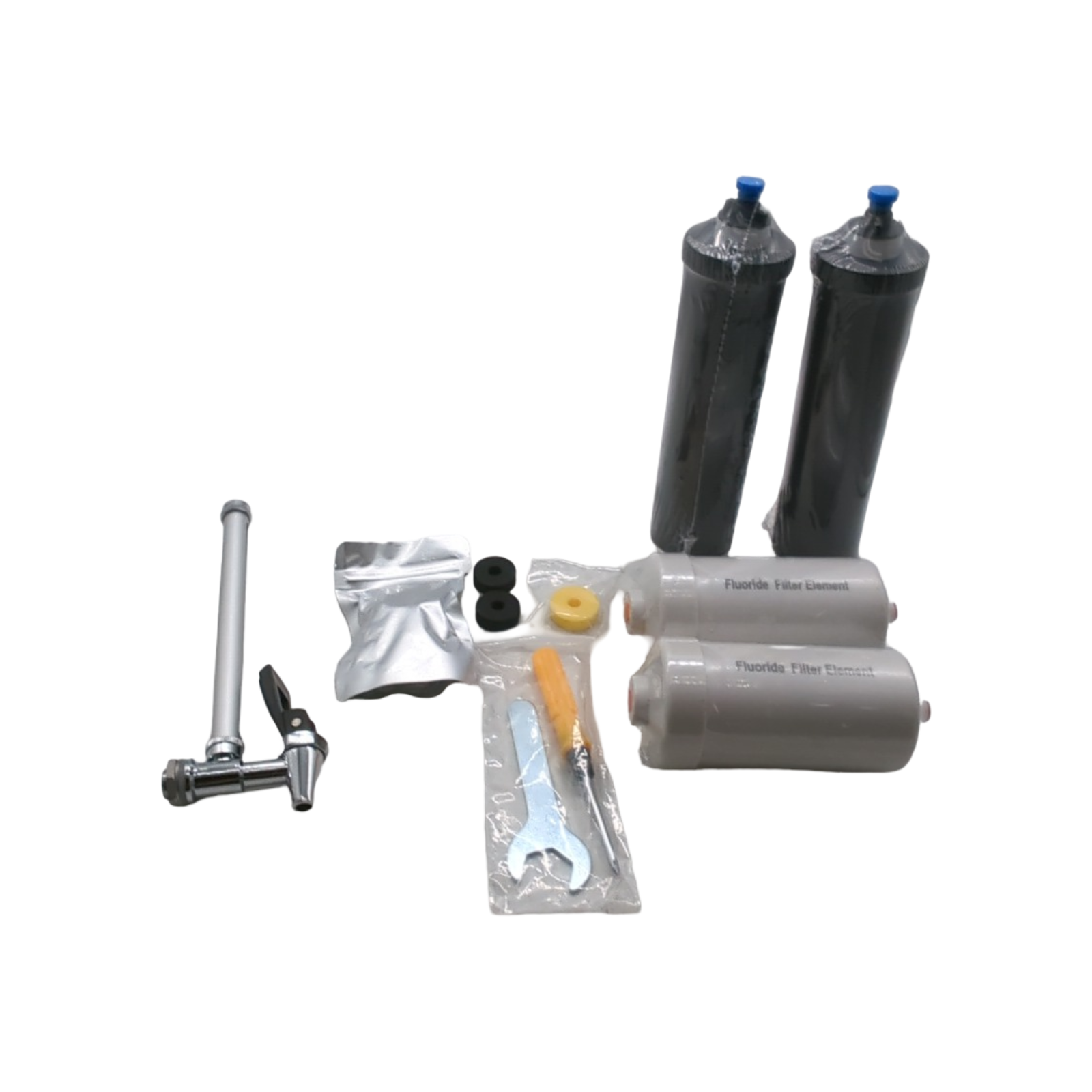 VEVOR Wasserfilter Gravitation 7,5L Edelstahl 304 Reduktion von Blei und Chlor mit 2 Filtern