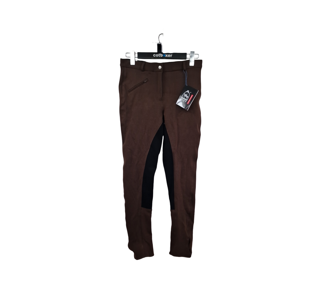 PFIFF Damen Reithose Vollbesatz braun schwarz Größe 40