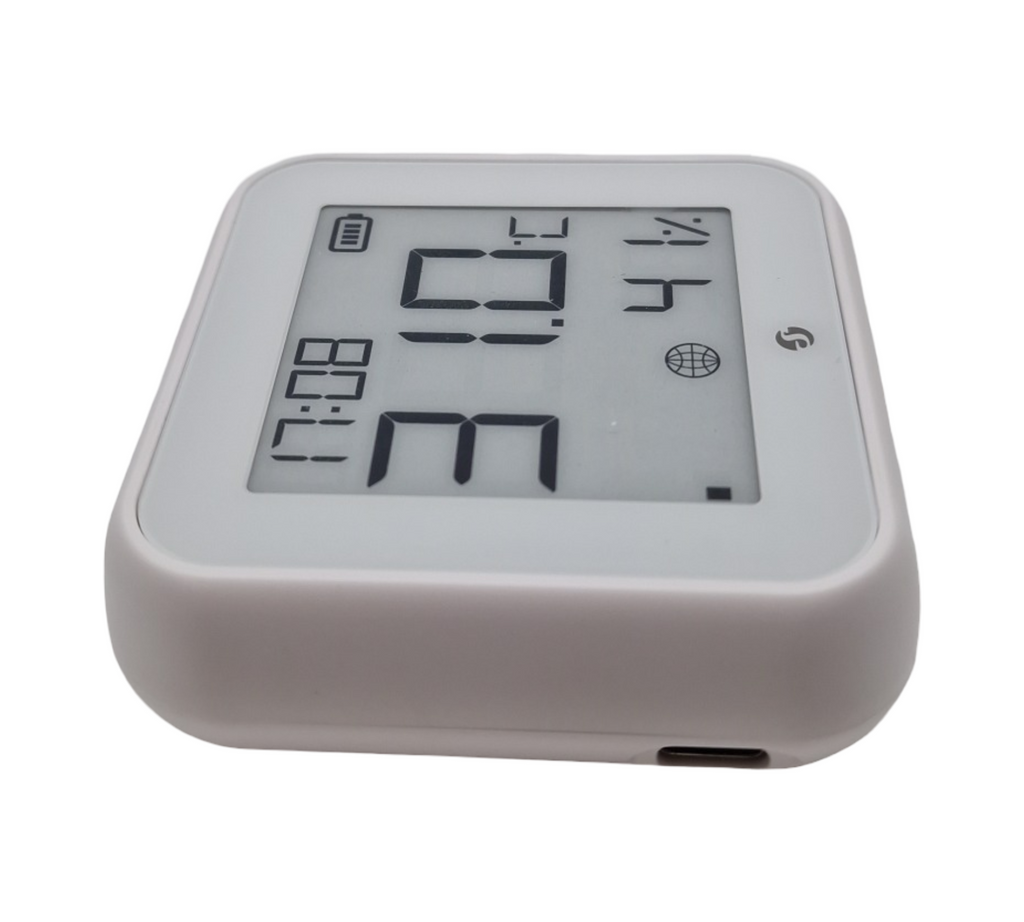 Shelly H&T Gen 3 Temperatur- und Luftfeuchtigkeitssensor 2er Pack Weiß Wi-Fi Bluetooth kein Hub erforderlich lange Batterie