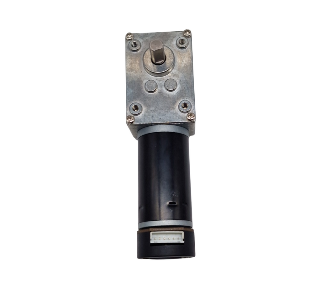 uxcell DC 24V Worm Gear Motor mit Encoder und Kabel 74rpm 25kgcm selbstsperrend hohe Drehmoment Geschwindigkeit Reduzierung
