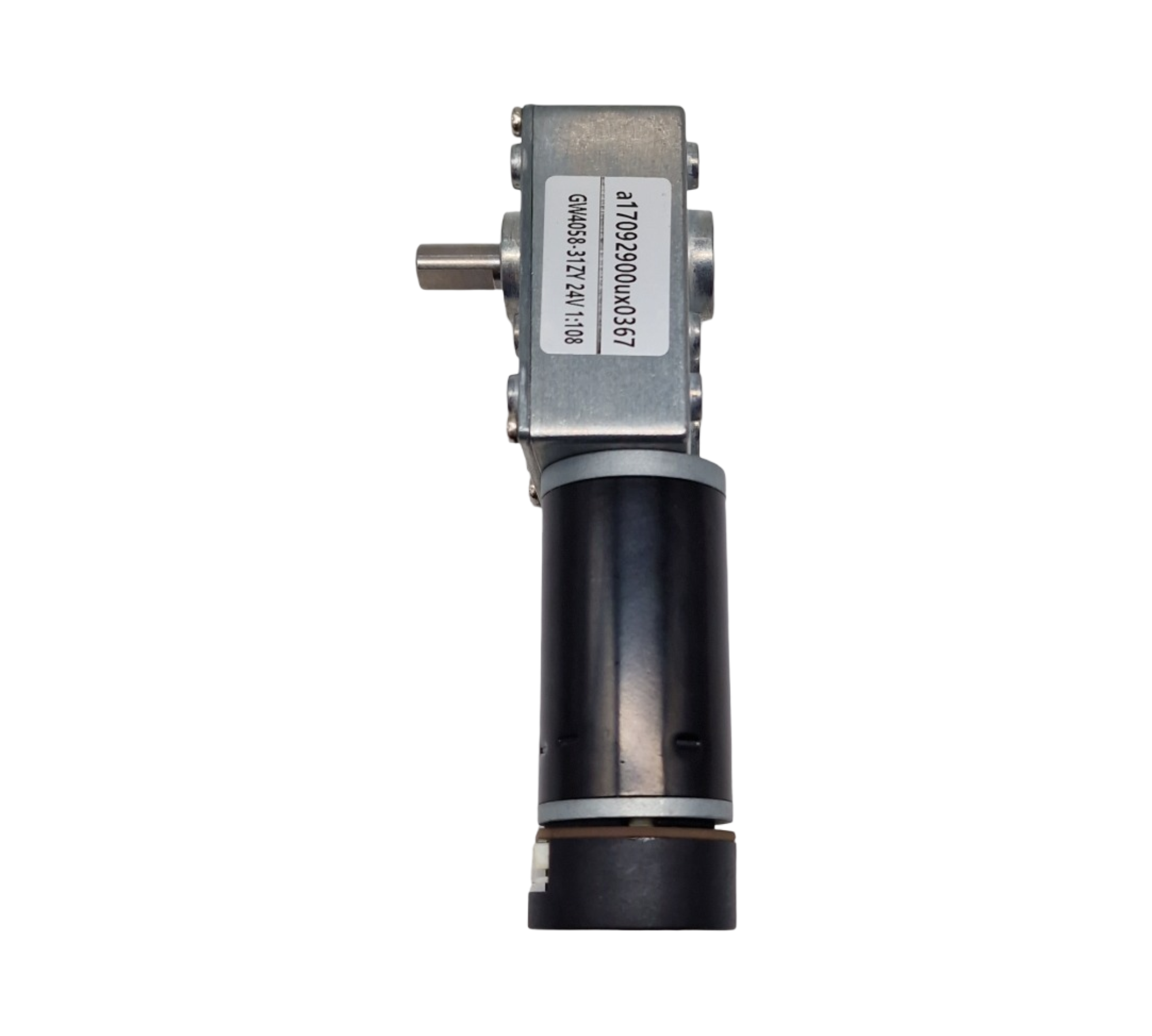 uxcell DC 24V Worm Gear Motor mit Encoder und Kabel 74rpm 25kgcm selbstsperrend hohe Drehmoment Geschwindigkeit Reduzierung