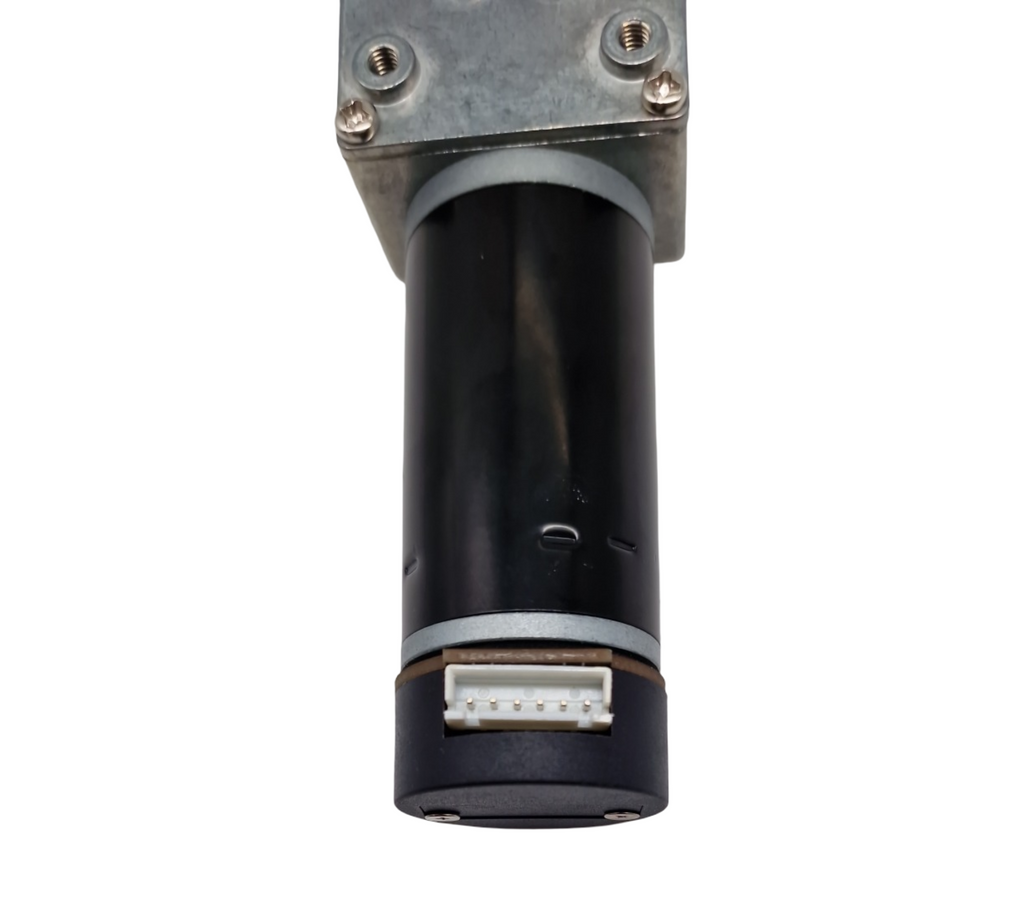 uxcell DC 24V Worm Gear Motor mit Encoder und Kabel 74rpm 25kgcm selbstsperrend hohe Drehmoment Geschwindigkeit Reduzierung