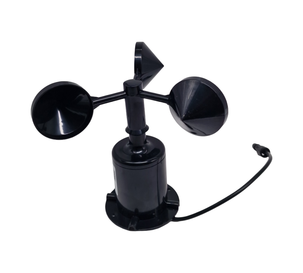KIMISS Windgeschwindigkeitssensor Anemometer Polycarbonat 0-70 m/s Impulstyp drei Tassen