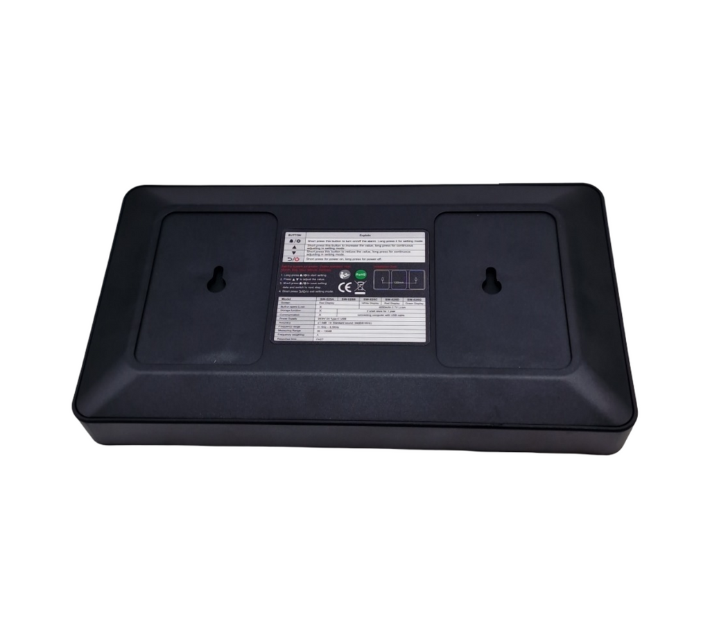 SW-525A Schallpegelmesser Dezibel Messgerät digital mit LCD Bildschirm Wandmontage 30-130dB
