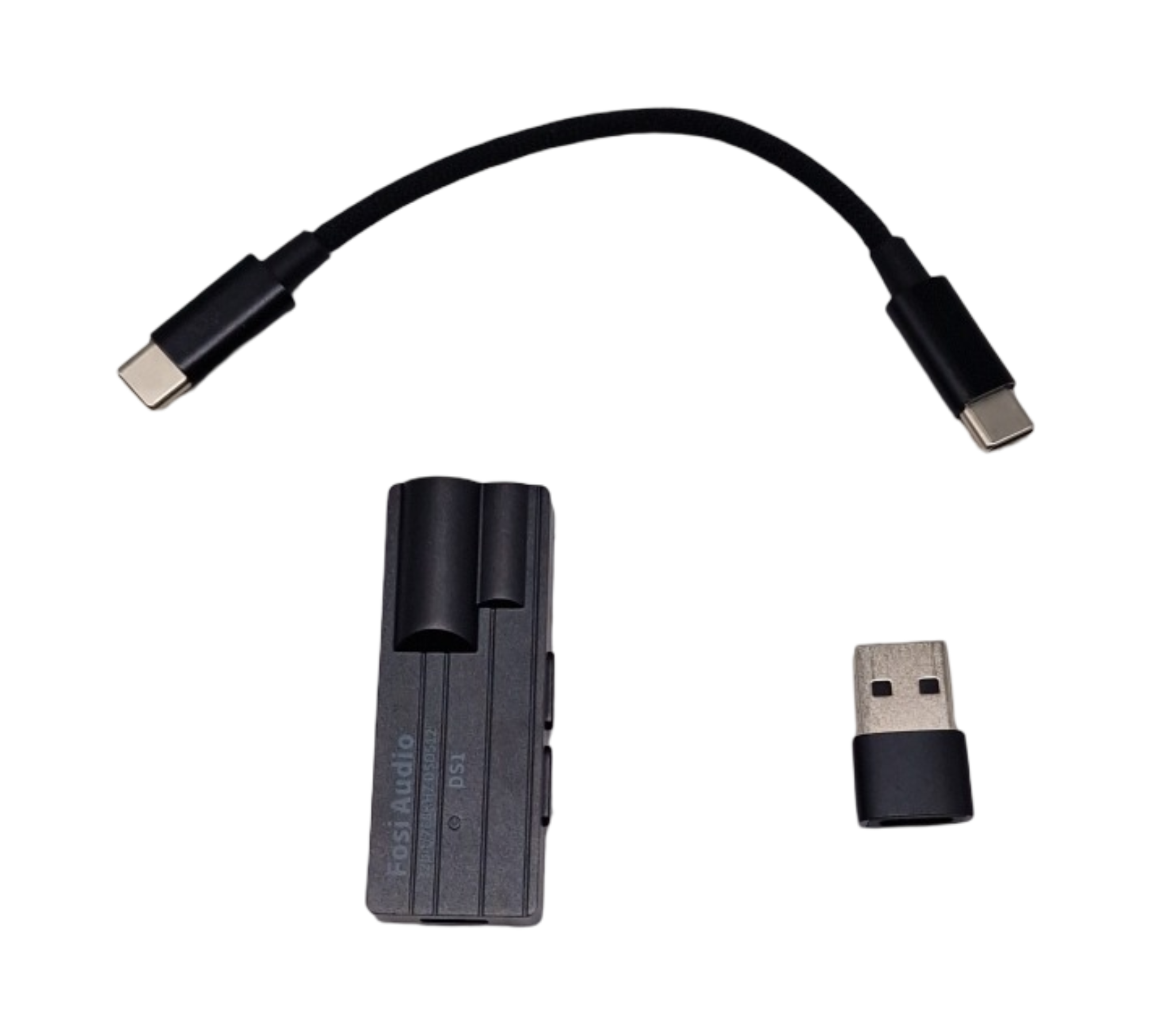 Fosi Audio DS1 Tragbarer DAC Kopfhörerverstärker ES9038Q2M Chip PCM 32-bit 768kHz DSD512 3,5mm 4,4mm Ausgänge