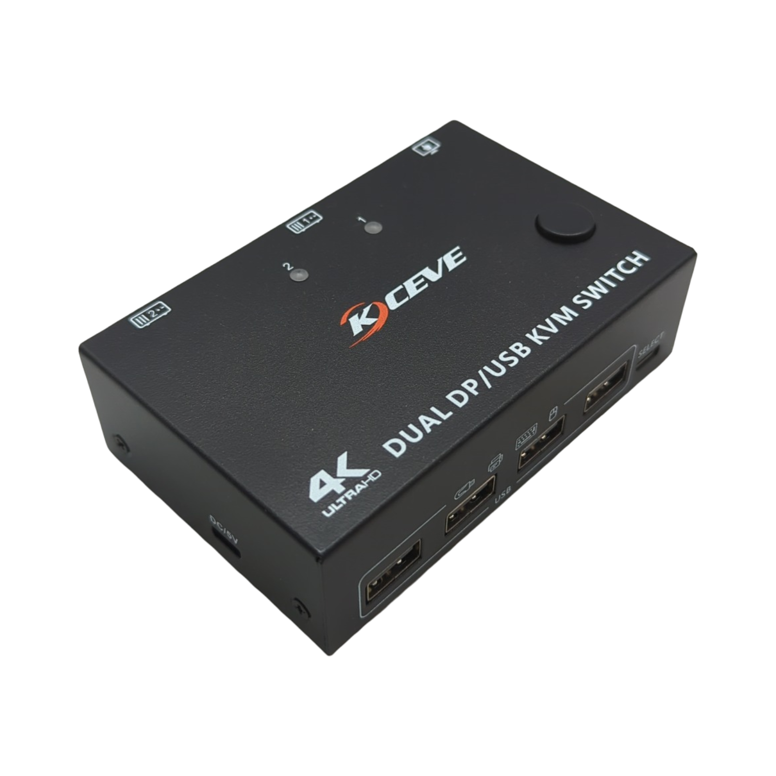 KVM Switch 2 PC 2 Monitore DisplayPort 1.4 Dual Monitor 4K 144Hz 4 USB Geräte