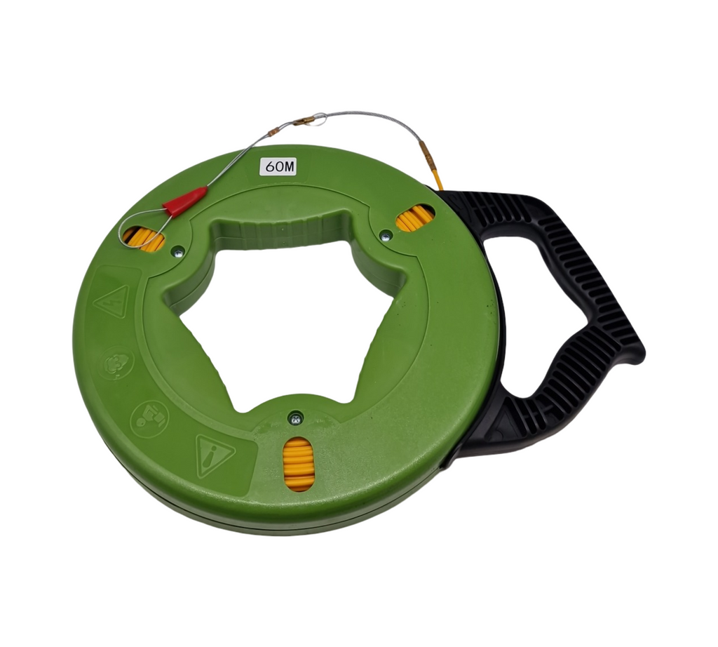 Ovshnrr Tire Fils Electrique 60m 4mm Kabelziehhilfe mit Führungsfeder für Elektroinstallation