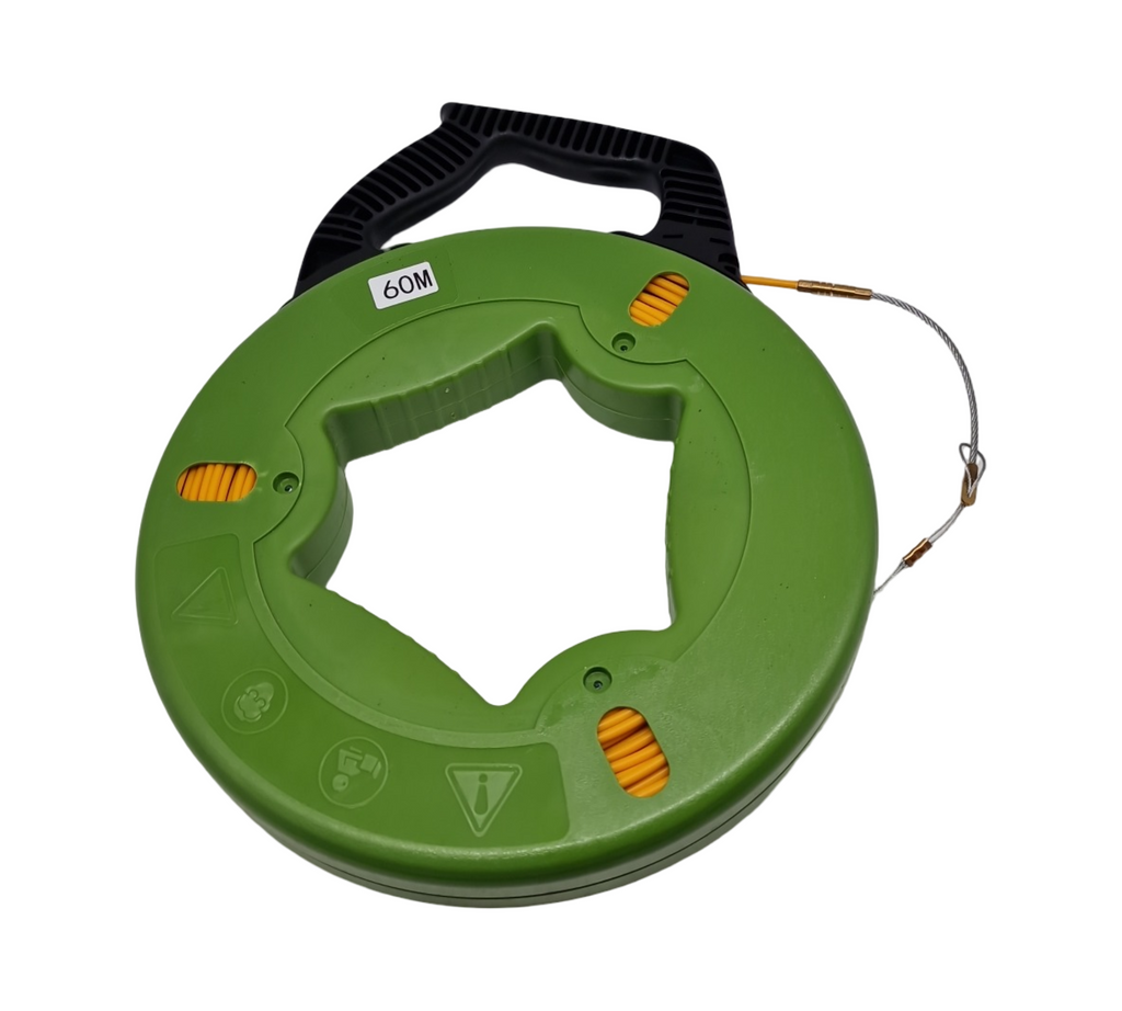 Ovshnrr Tire Fils Electrique 60m 4mm Kabelziehhilfe mit Führungsfeder für Elektroinstallation