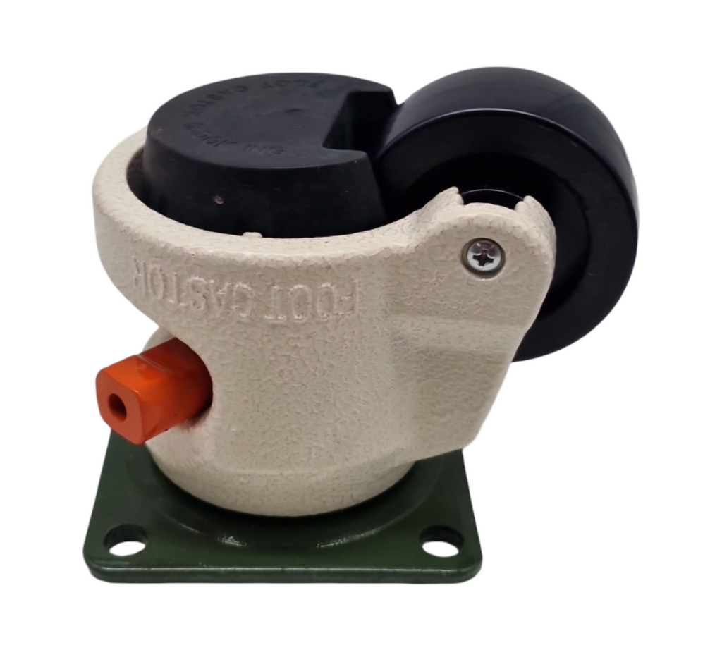 CPROSP Levelling Roller Schwerlastrollen 1500kg höhenverstellbar Lenkrollen mit Ratschengriff aus Aluminium 4er Set