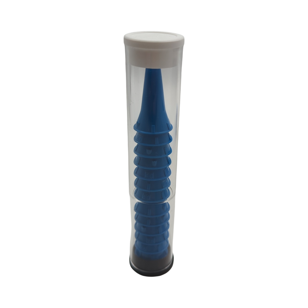 Gima Gimalux Glasfaser-Otoskop professionell Kunststoff leicht langlebig latexfrei blau