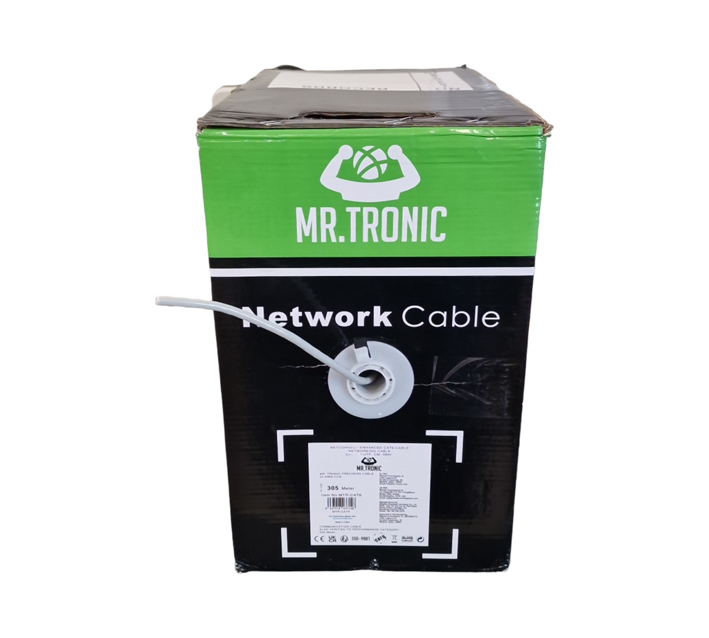 Cat6 Ethernet Kabel 305m Bulk LAN Kabel AWG24 1Gbps 250MHz für Internet