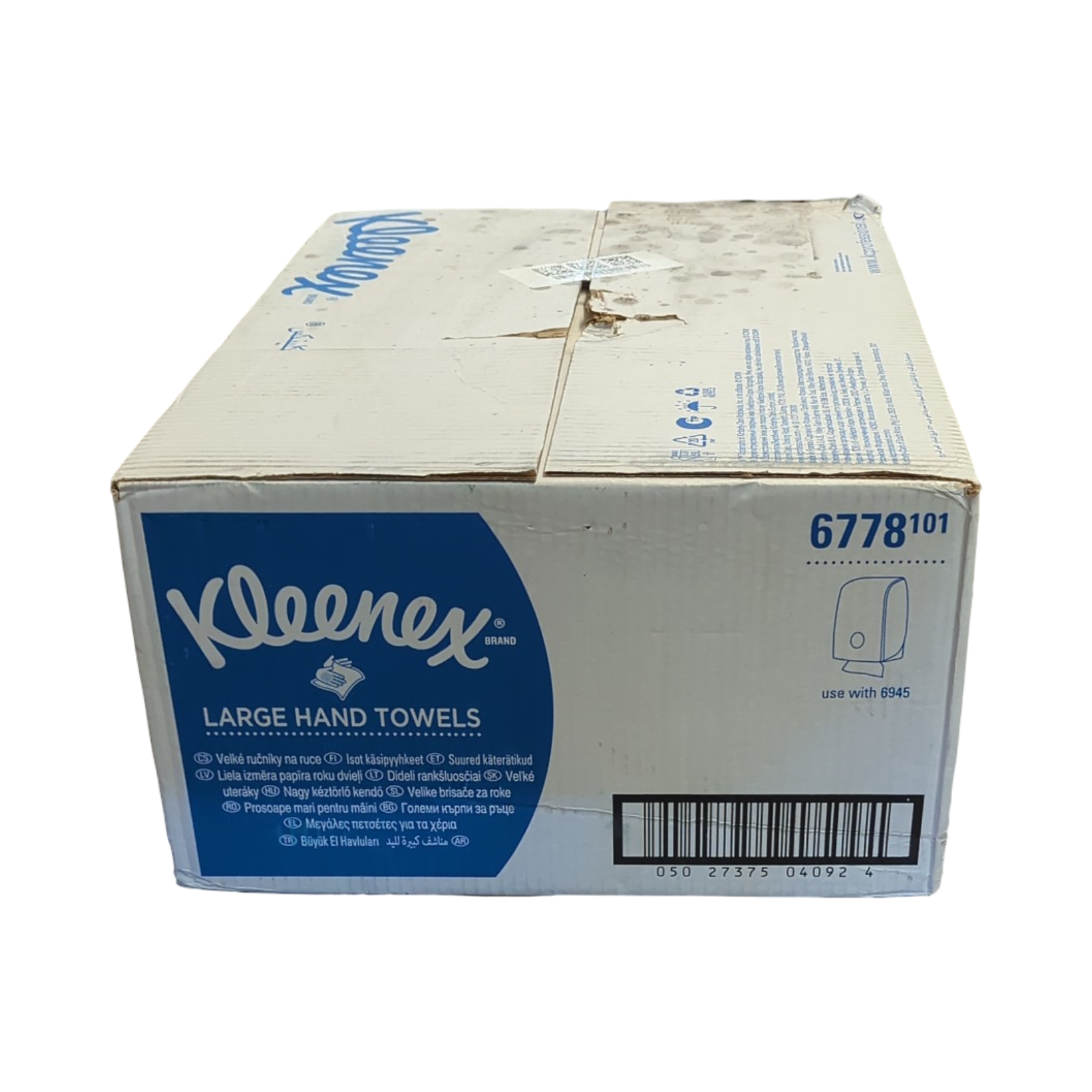 Kleenex Ultra große Papierhandtücher mit Interfold V-Falz 6778, 2-lagige Papiertücher, FSC-Papier, 15 Packungen x 124 Handtücher (1.860 Falthandtüc...