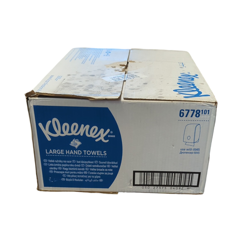 Kleenex Ultra große Papierhandtücher mit Interfold V-Falz 6778, 2-lagige Papiertücher, FSC-Papier, 15 Packungen x 124 Handtücher (1.860 Falthandtüc...