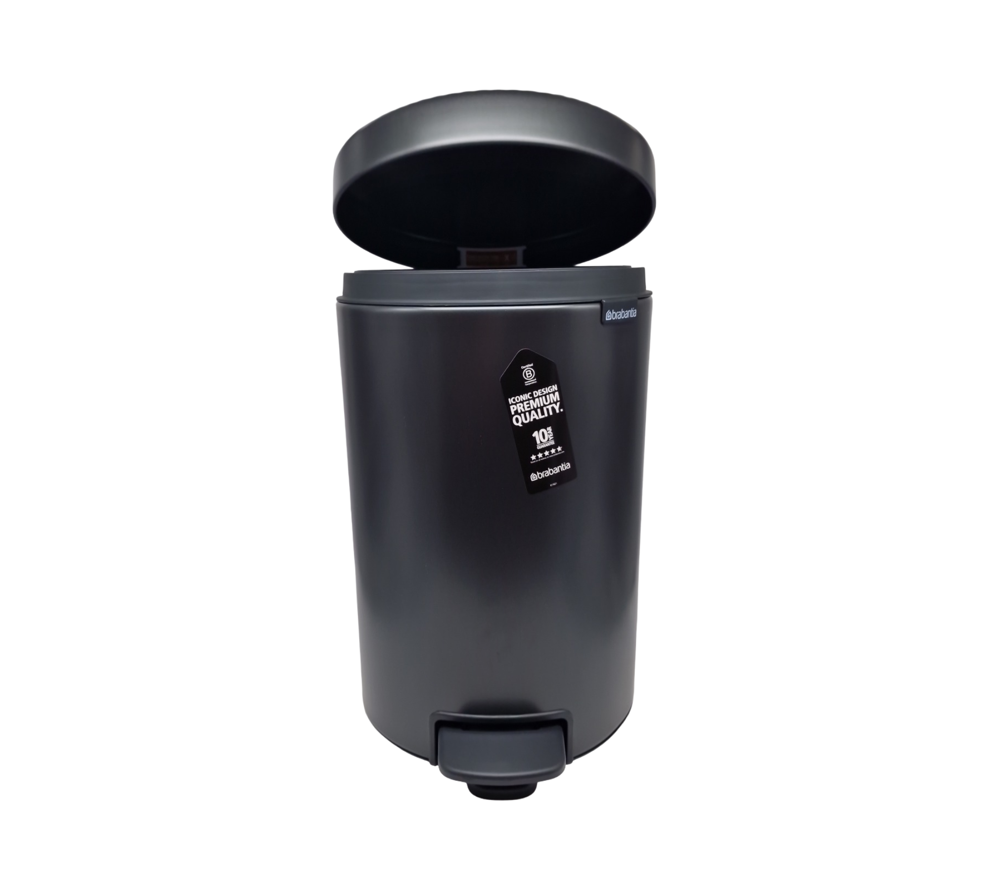 Brabantia NewIcon Treteimer 12L Soft Close Antirutsch Deckel anti-geruch Innenbehälter Kunststoff kompakt