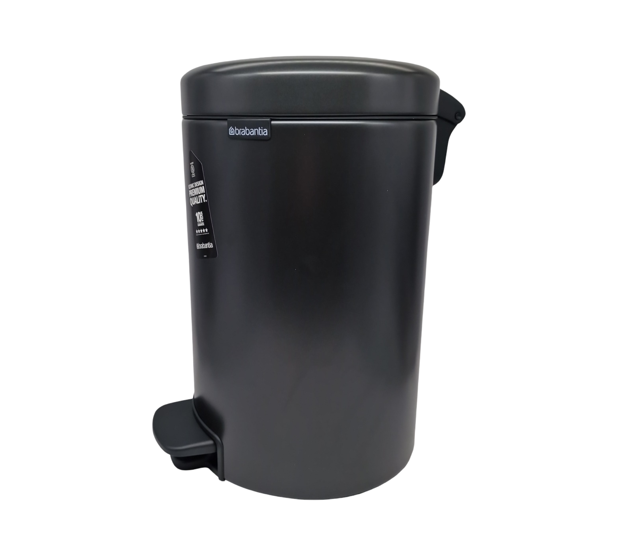Brabantia NewIcon Treteimer 12L Soft Close Antirutsch Deckel anti-geruch Innenbehälter Kunststoff kompakt