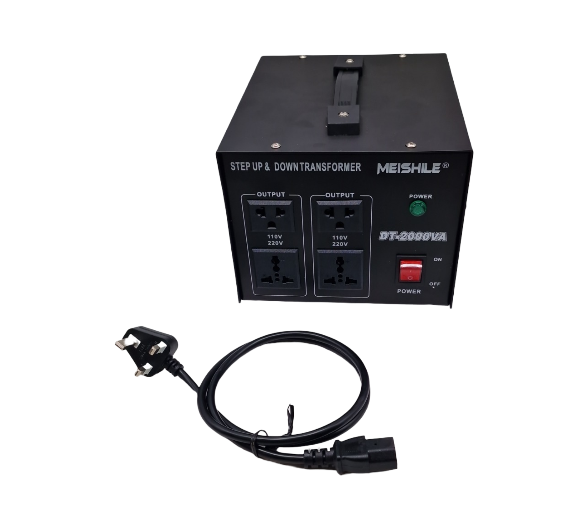 MEISHILE Transformer 2000W Spannungswandler Step Up Down AC-AC 220V auf 110V 230V UK US
