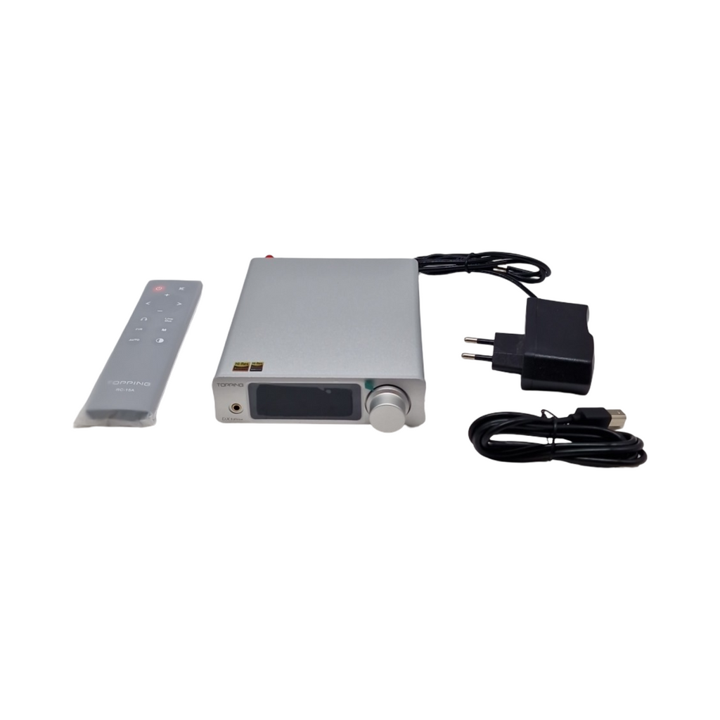 Topping DX3 Pro+ Audio Decoder Bluetooth 5.0 LDAC DSD512 DAC AMP Kopfhörerverstärker Silber