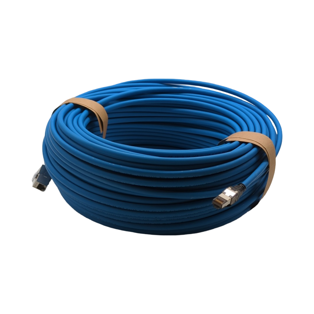 ACT CAT6A S/FTP Netzwerkkabel 70m blau B2ca vorkonfektioniert PoE++ 100W RJ45-Stecker