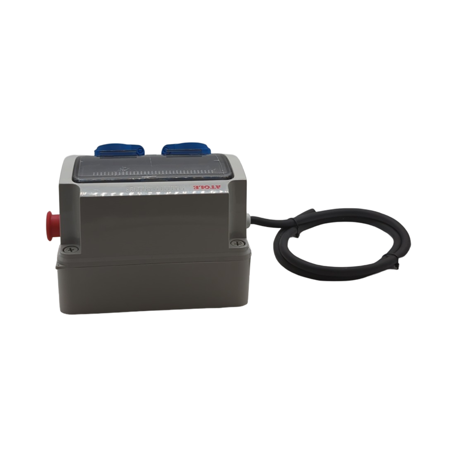 ATOLE Baustellenkoffer einphasig 4 Steckdosen 9 Module IP54 IK08 16A 250V