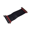 LINKUP AVA5 PCIe 5.0 Riser-Kabel Gerade Schwarz GPU x16 128GB/s Kompatibel mit RTX5090 RX9070 PCIe 4.0 WRX80 WRX90E