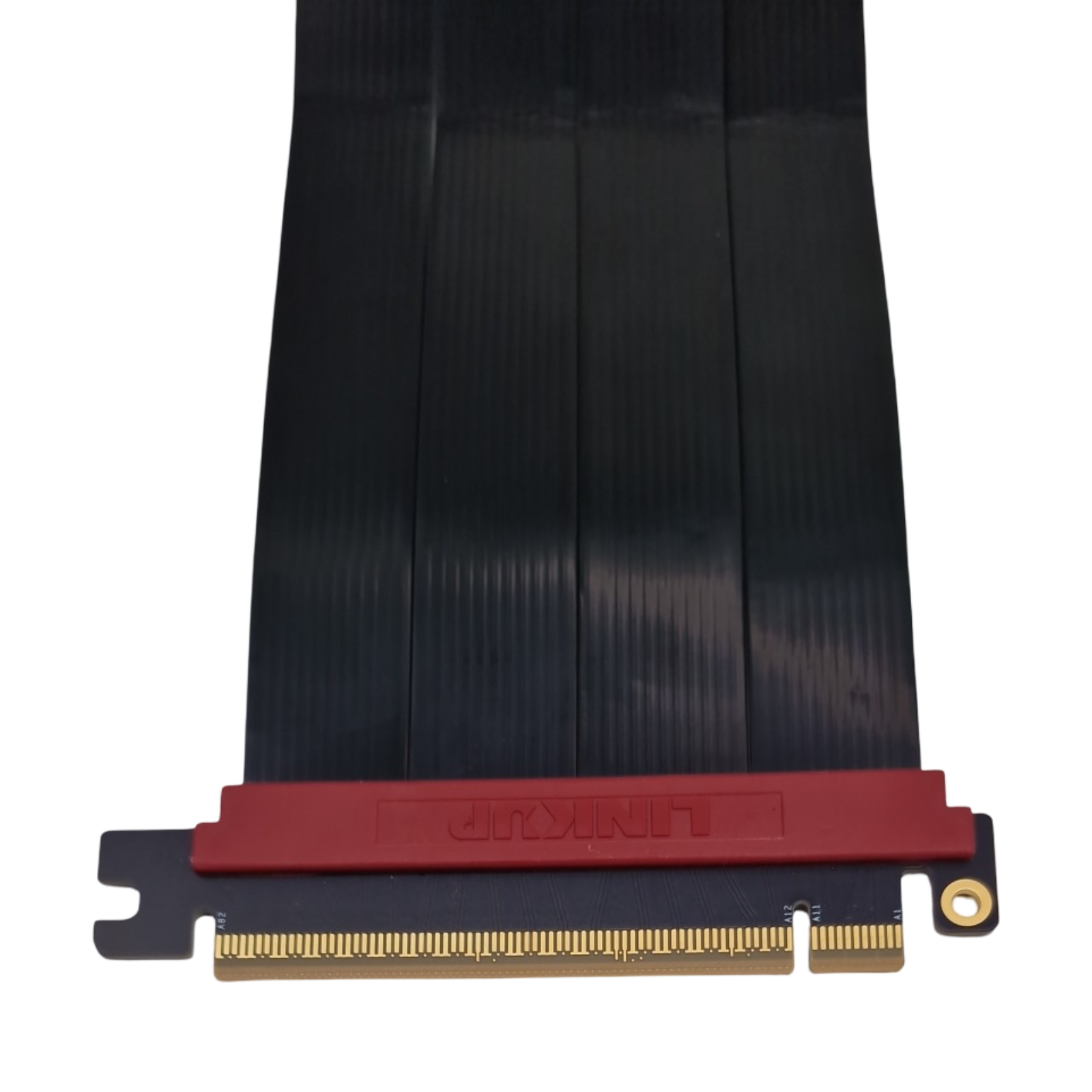 LINKUP AVA5 PCIe 5.0 Riser-Kabel Gerade Schwarz GPU x16 128GB/s Kompatibel mit RTX5090 RX9070 PCIe 4.0 WRX80 WRX90E