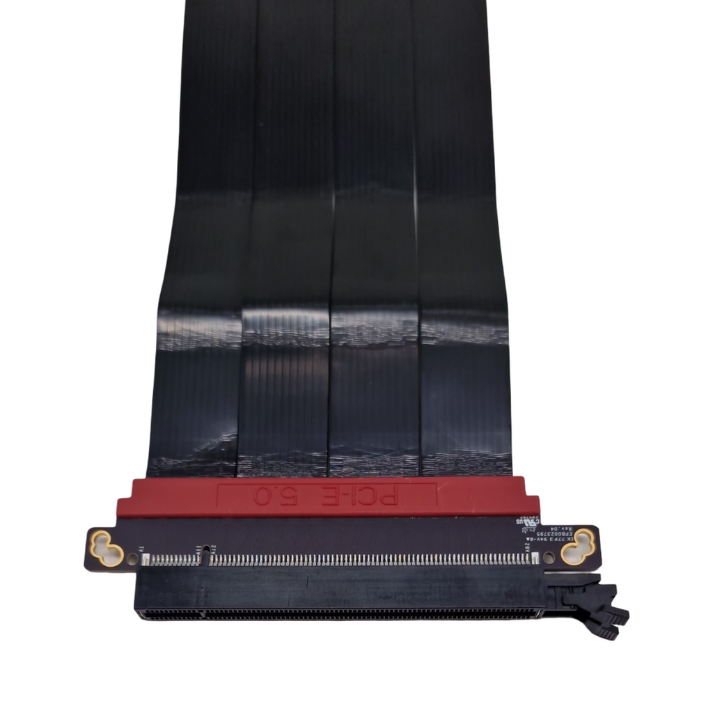 LINKUP AVA5 PCIe 5.0 Riser-Kabel Gerade Schwarz GPU x16 128GB/s Kompatibel mit RTX5090 RX9070 PCIe 4.0 WRX80 WRX90E