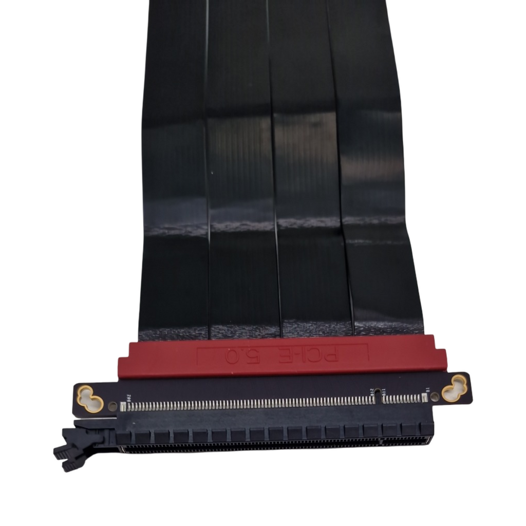 LINKUP AVA5 PCIe 5.0 Riser-Kabel Gerade Schwarz GPU x16 128GB/s Kompatibel mit RTX5090 RX9070 PCIe 4.0 WRX80 WRX90E