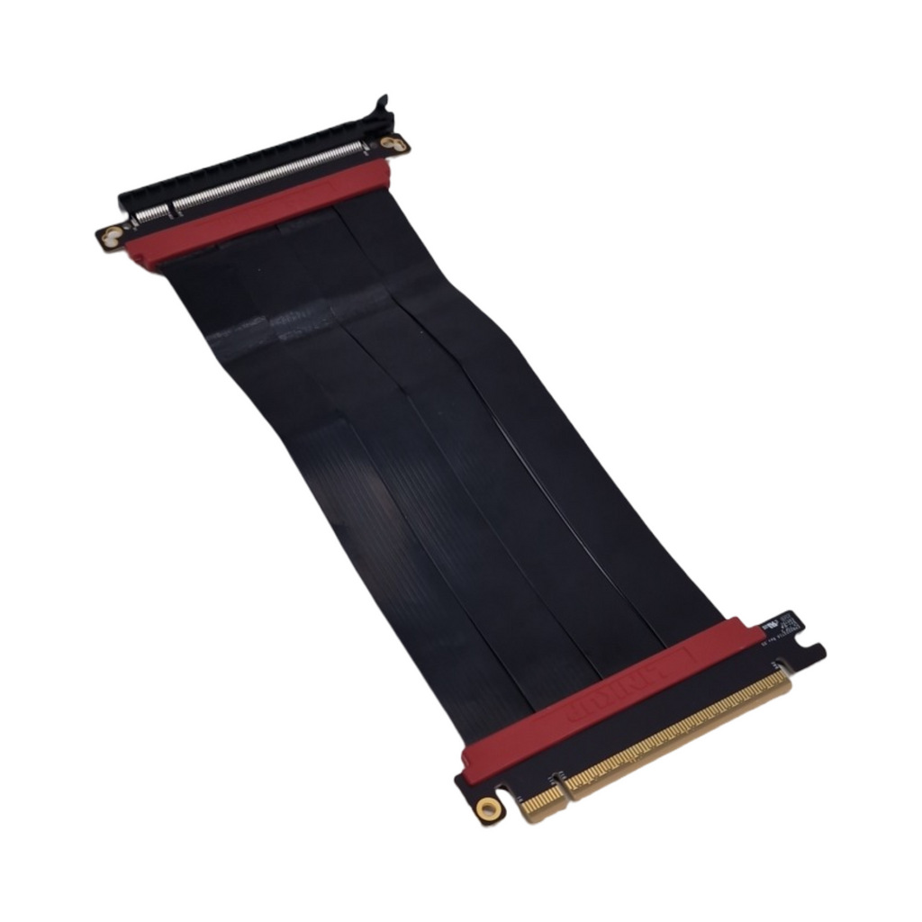 LINKUP AVA5 PCIe 5.0 Riser-Kabel Gerade Schwarz GPU x16 128GB/s Kompatibel mit RTX5090 RX9070 PCIe 4.0 WRX80 WRX90E