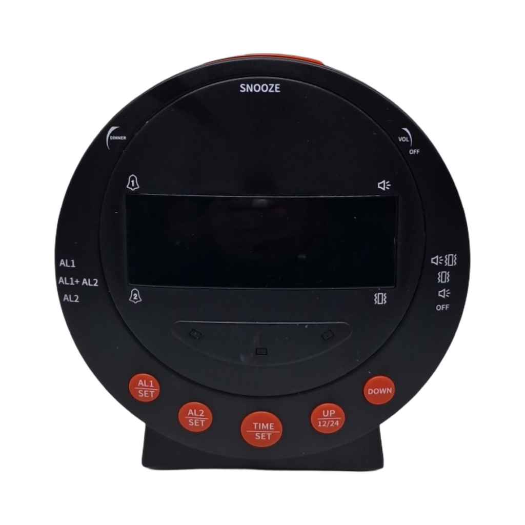 Vibrationswecker Digitaluhr mit Bettrüttler 113 dB LED Alarmlicht