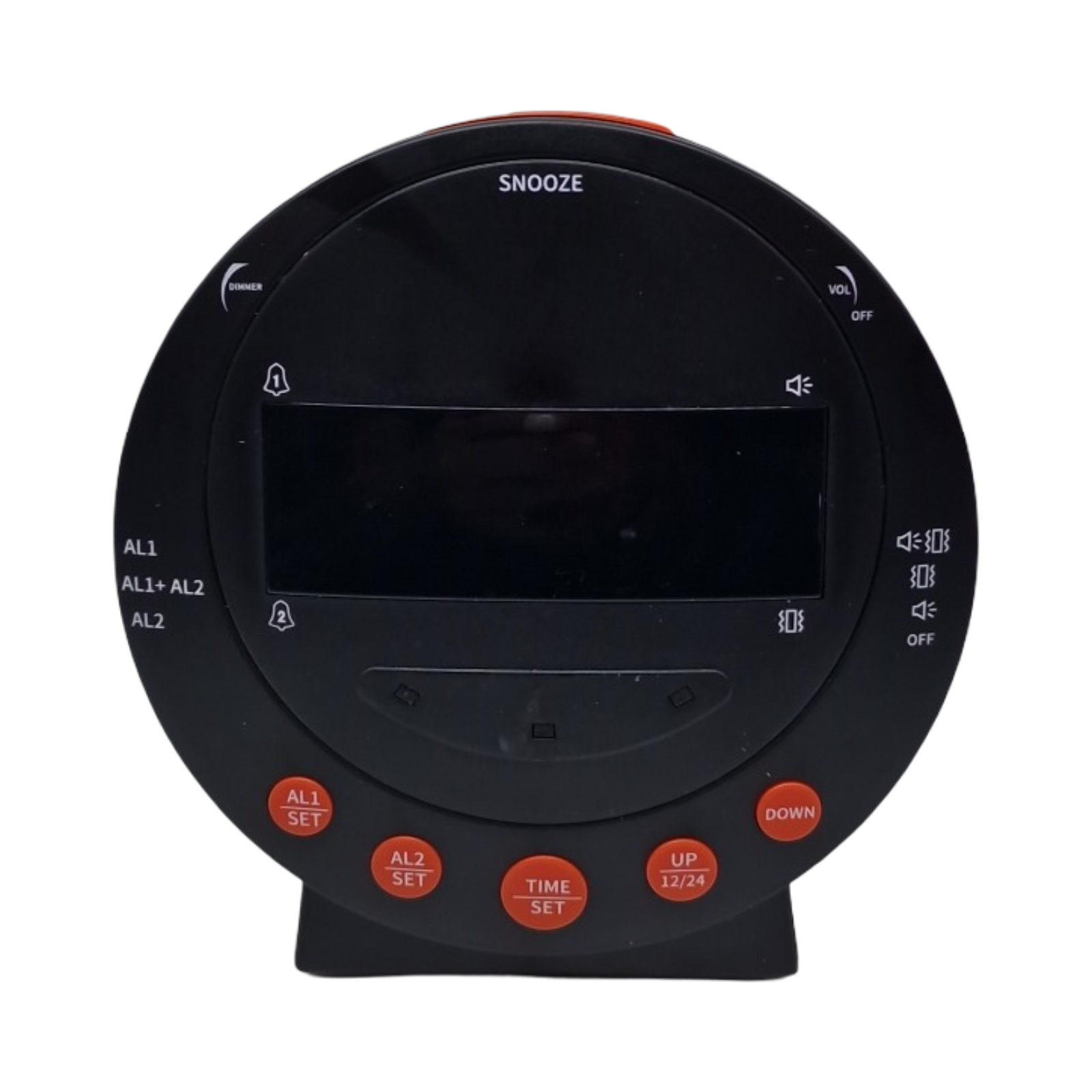 Vibrationswecker Digitaluhr mit Bettrüttler 113 dB LED Alarmlicht
