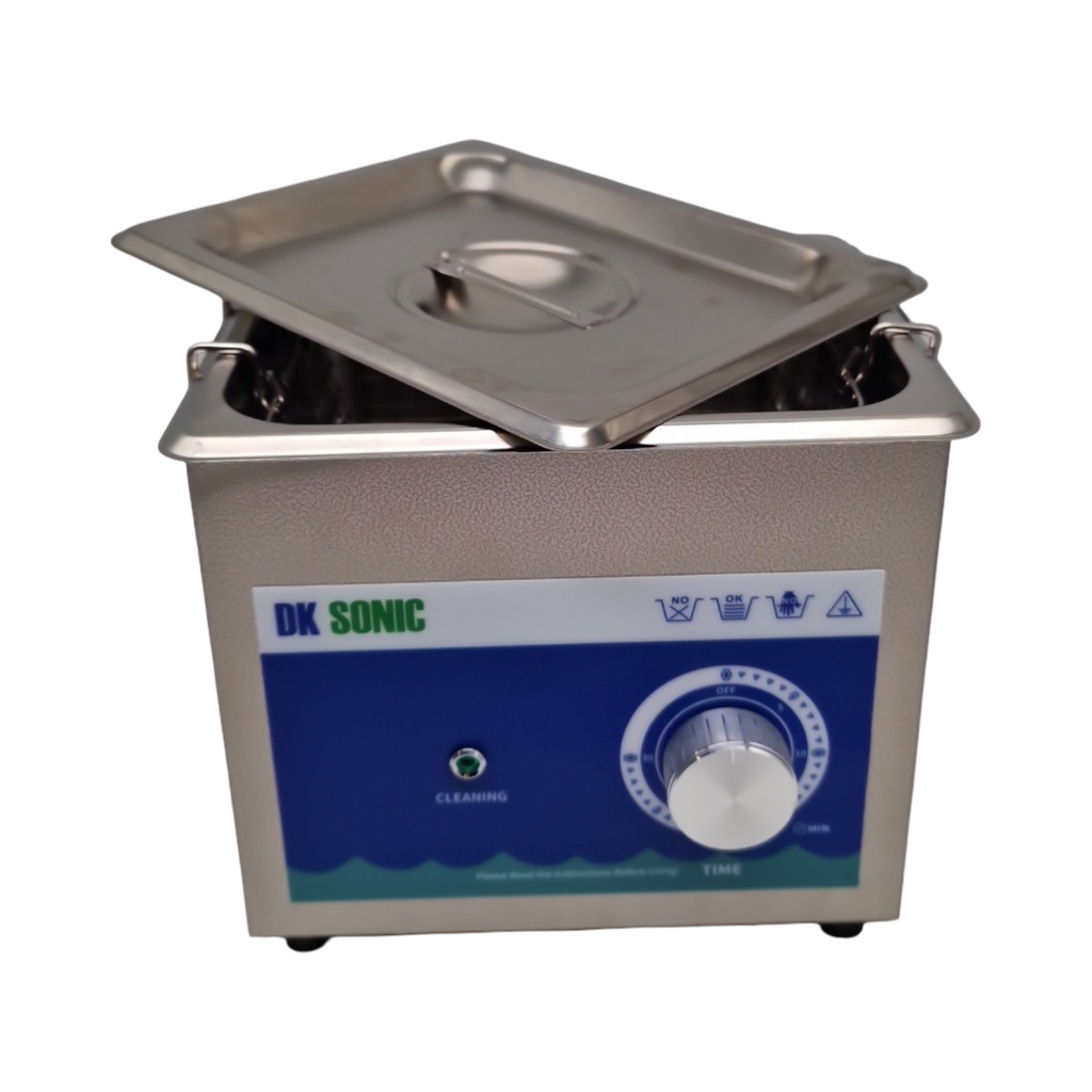DK SONIC Ultraschallreiniger 1.5L 60W mechanische Steuerung Brillen Ketten Schmuck