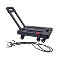 SOLEJAZZ Handtransportwagen klappbar tragbar 227kg 6 Räder 2 Spanngurte für Umzug Gepäck