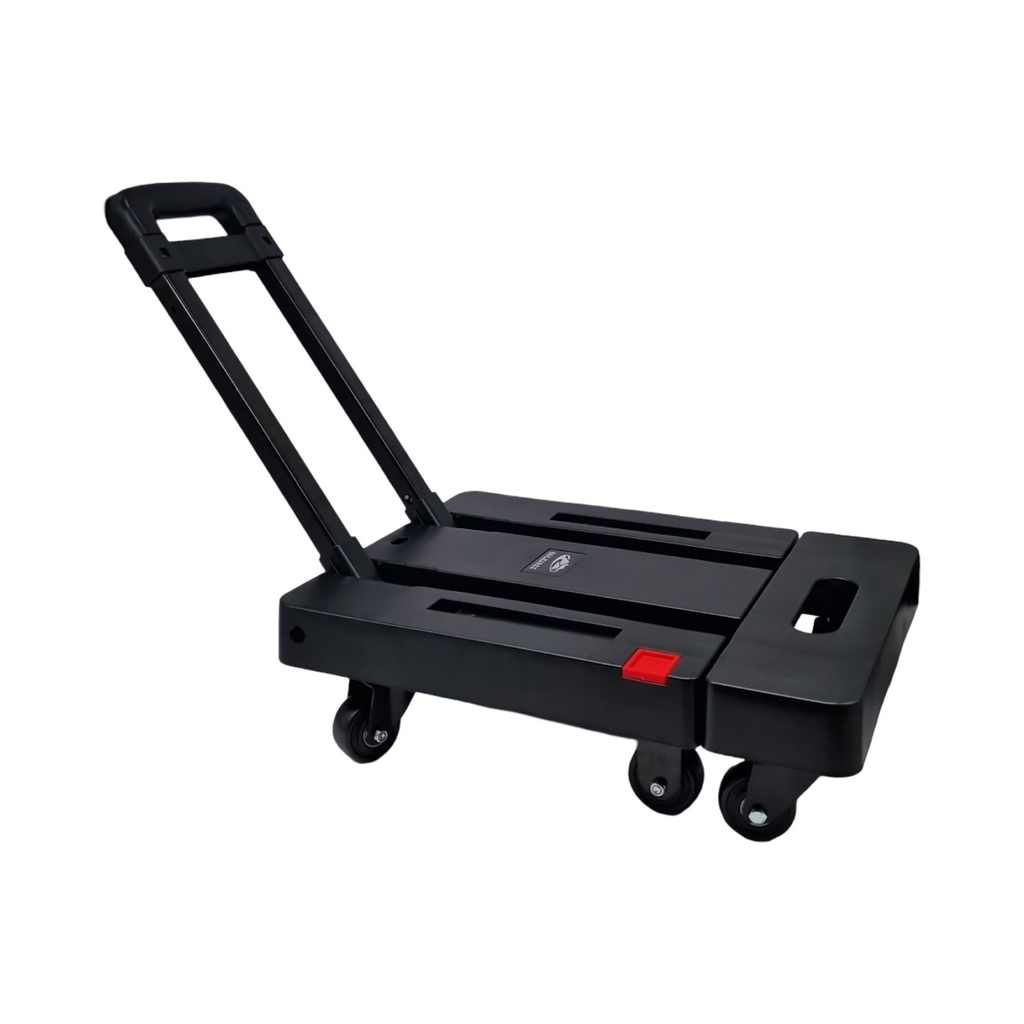 SOLEJAZZ Handtransportwagen klappbar tragbar 227kg 6 Räder 2 Spanngurte für Umzug Gepäck