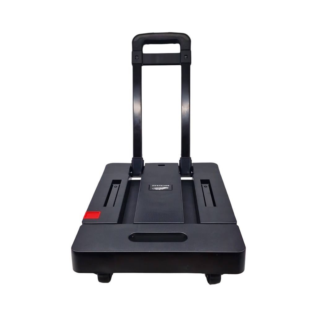 SOLEJAZZ Handtransportwagen klappbar tragbar 227kg 6 Räder 2 Spanngurte für Umzug Gepäck