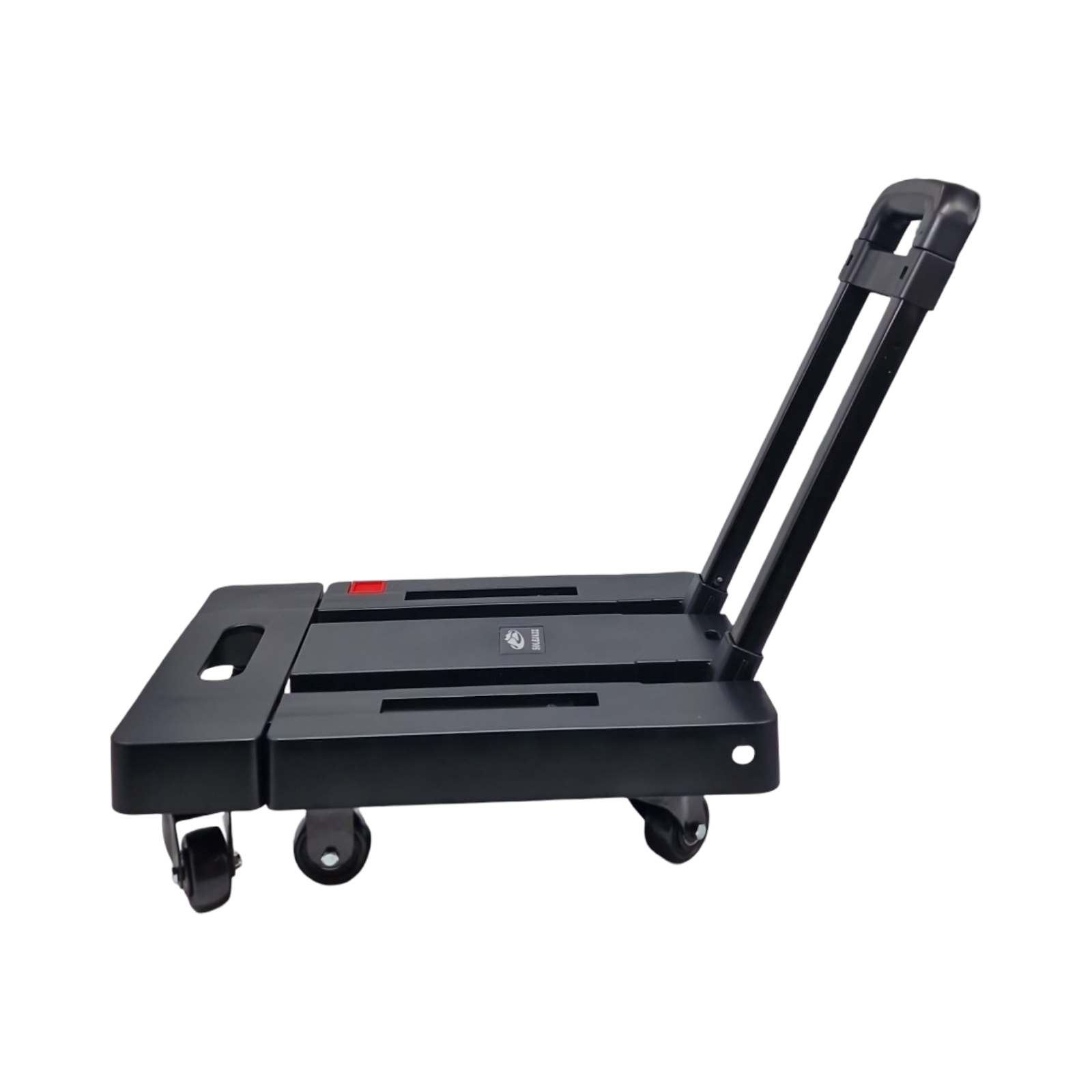 SOLEJAZZ Handtransportwagen klappbar tragbar 227kg 6 Räder 2 Spanngurte für Umzug Gepäck