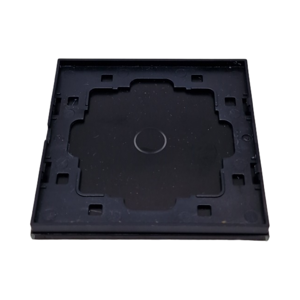 TAWOIA Lichtschalter 1-fach Wandlichtschalter gehärtete Kristallplatte LED-Hintergrundbeleuchtung 110-240V 86x86mm