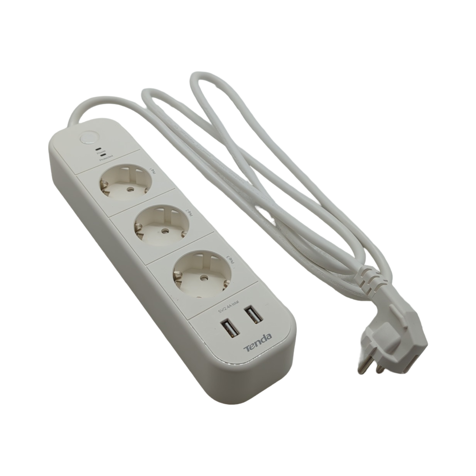 Tenda SP15 WLAN-Steckdosenleiste 3 Steckplätze 2 USB-Ports Überspannungsschutz Timer