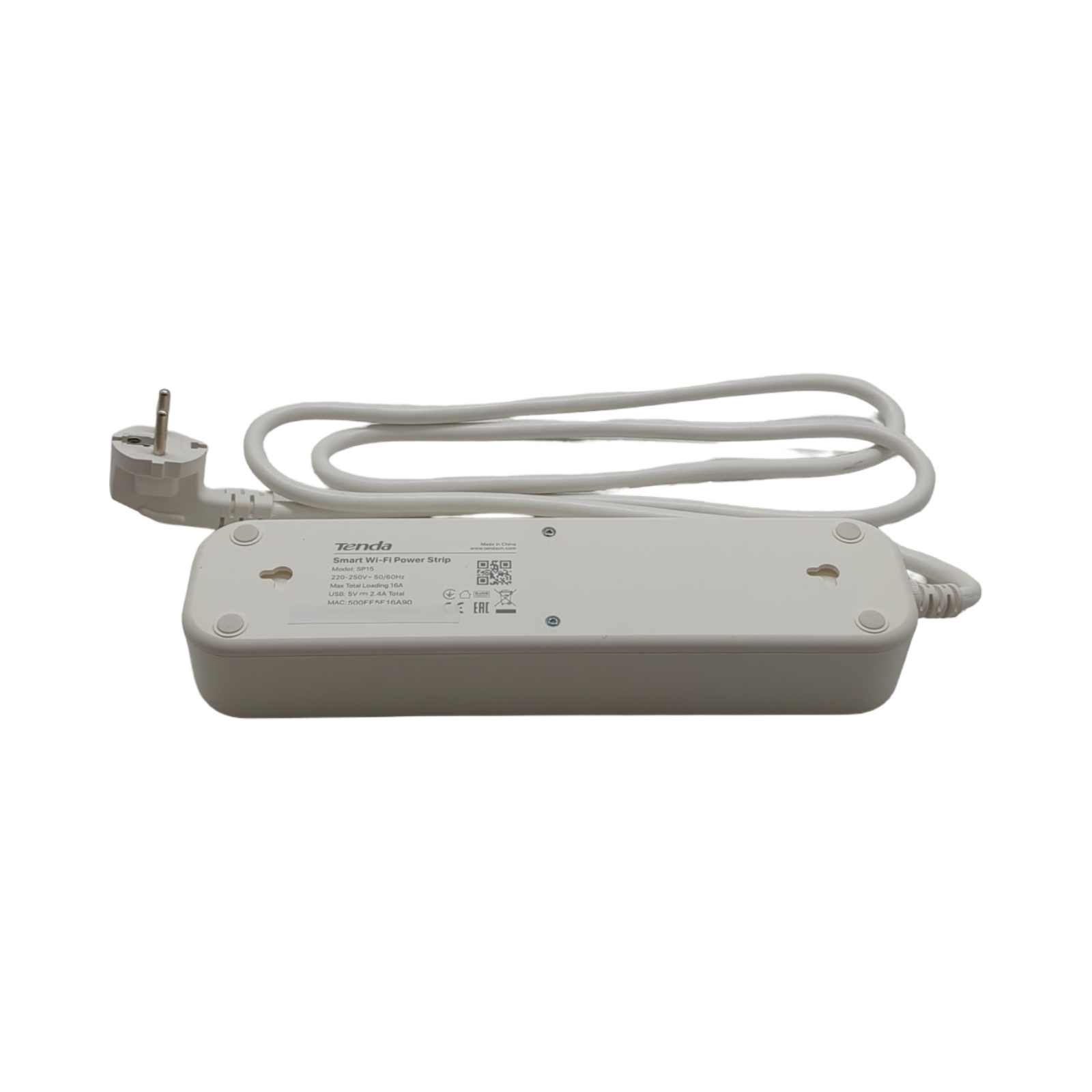 Tenda SP15 WLAN-Steckdosenleiste 3 Steckplätze 2 USB-Ports Überspannungsschutz Timer
