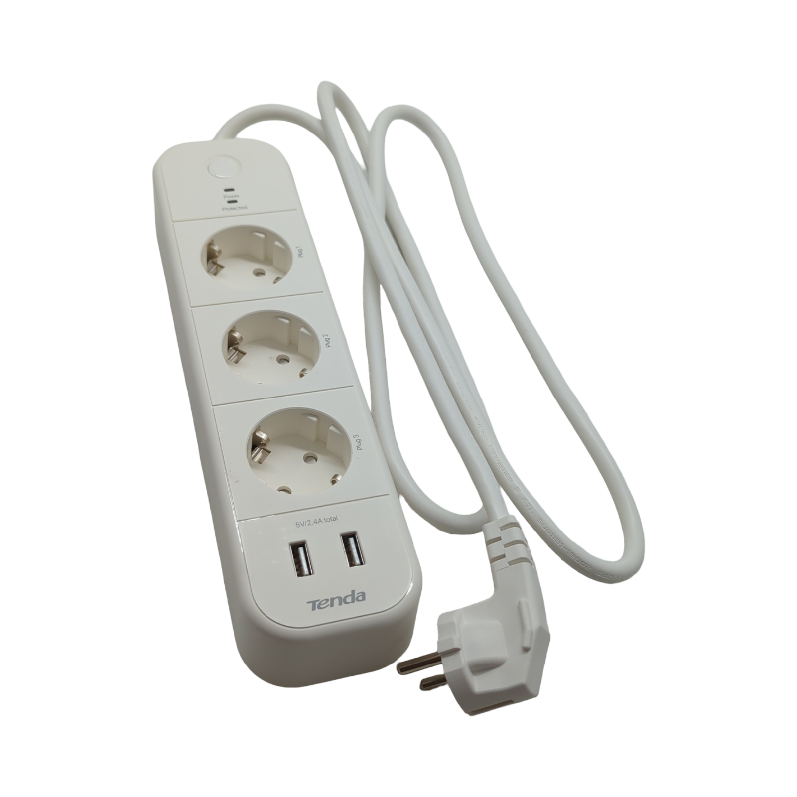 Tenda SP15 WLAN-Steckdosenleiste 3 Steckplätze 2 USB-Ports Überspannungsschutz Timer