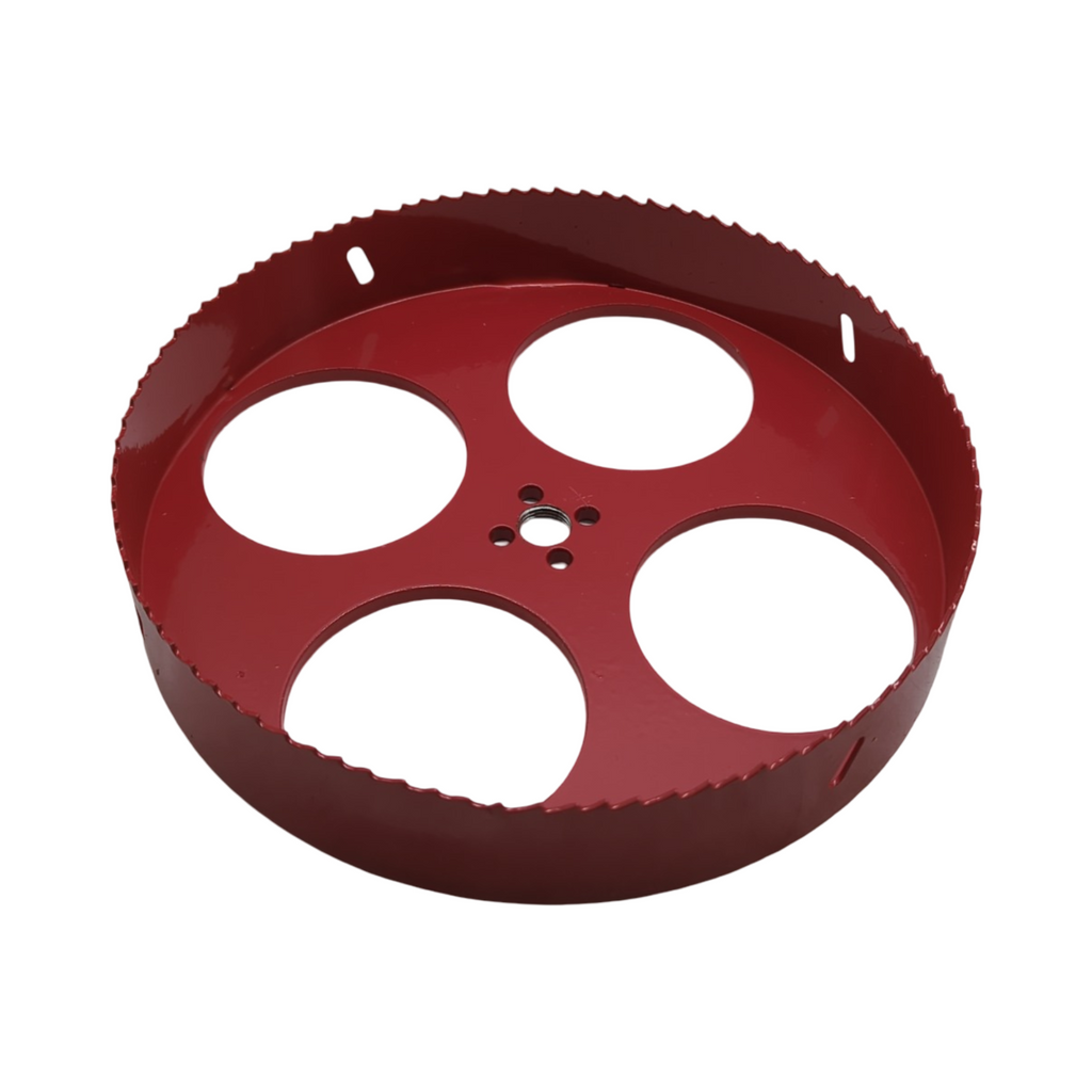 Sega a tazza 225 mm Lochsäge HSS Stahl SDS Plus Schaft Sechskant für Holz Kartongips Plastik